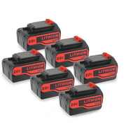 For Black and Decker LBXR20 Battery Replacement | 20V 5.0Ah Li-ion Battery 6 Pack - Triple-Batteries