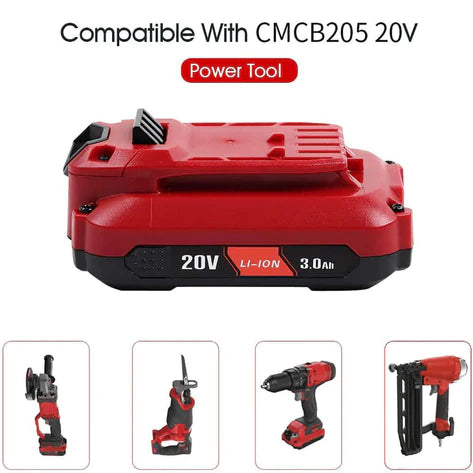 For Craftsman V20 CMCB203 Battery Replacment | 20V 3.0Ah CMCB204 CMCB206 Li-ion Battery Replacment