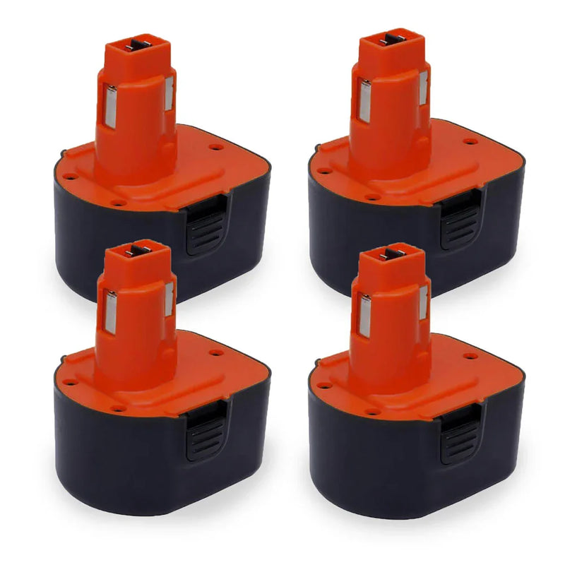 For Dewalt 12V XRP Battery Replacement | DC9071 4.0Ah Ni-Mh Battery 4 Pack - Triple-Batteries