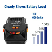 For Ridgid 18V 6.0Ah Li-ion Replacement Battery | R840083 R840087 AC840085 R840086 R840084 Ridgid Battery - Triple-Batteries