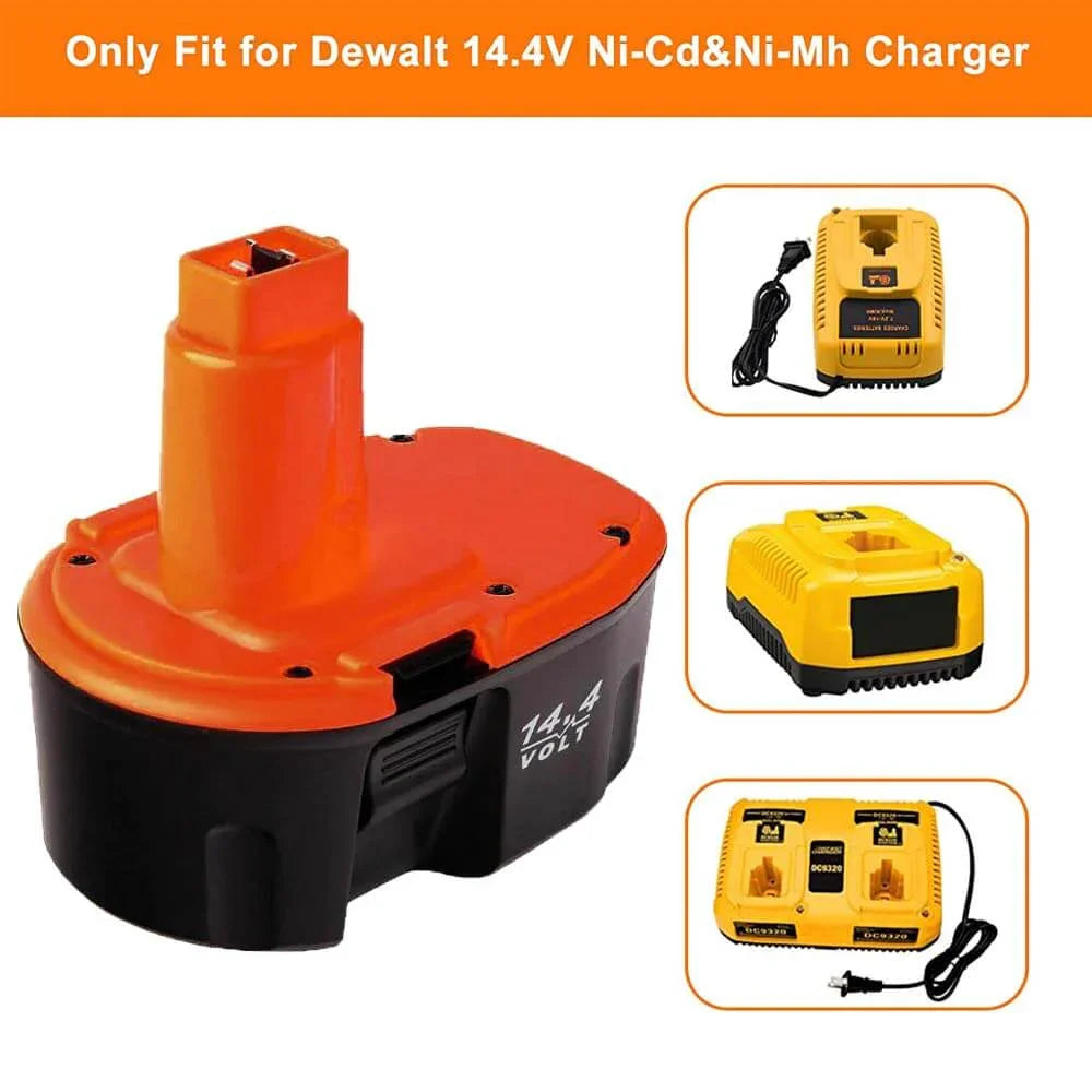 Aeboren 4.8Ah 14.4V Replacement Battery – Compatible With DEWALT DC9091 & More