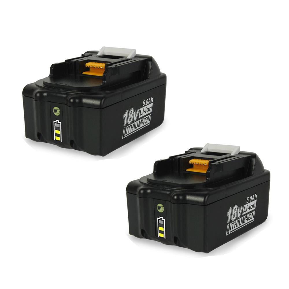 2 Pack For Makita 18V Battery Replacement | BL1850B 5.0Ah Li-ion Battery With LED Indicator I BL1840 BL1850 BL1830
