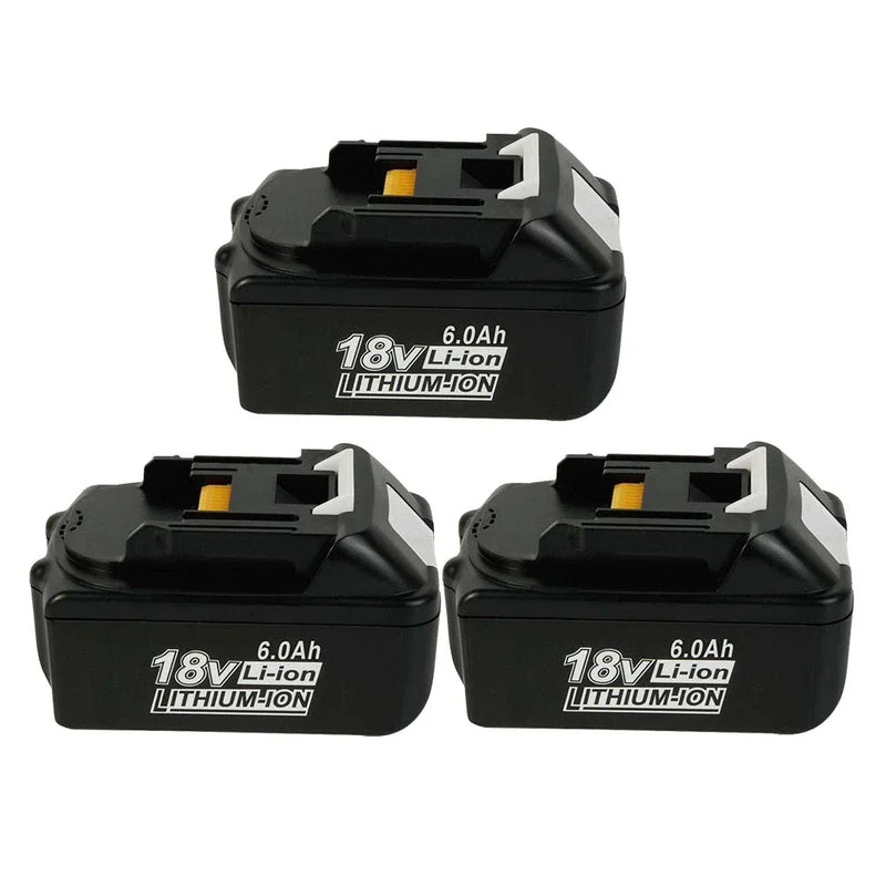 For Makita 18V Battery Replacement | BL1830 6.0Ah Li-ion Battery 3 Pack - Triple-Batteries