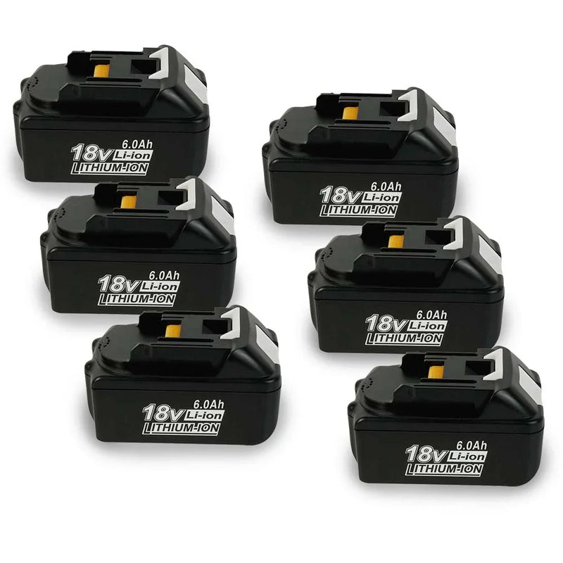 For Makita 18V Battery Replacement | BL1830 6.0Ah Li-ion Battery 6 Pack - Triple-Batteries