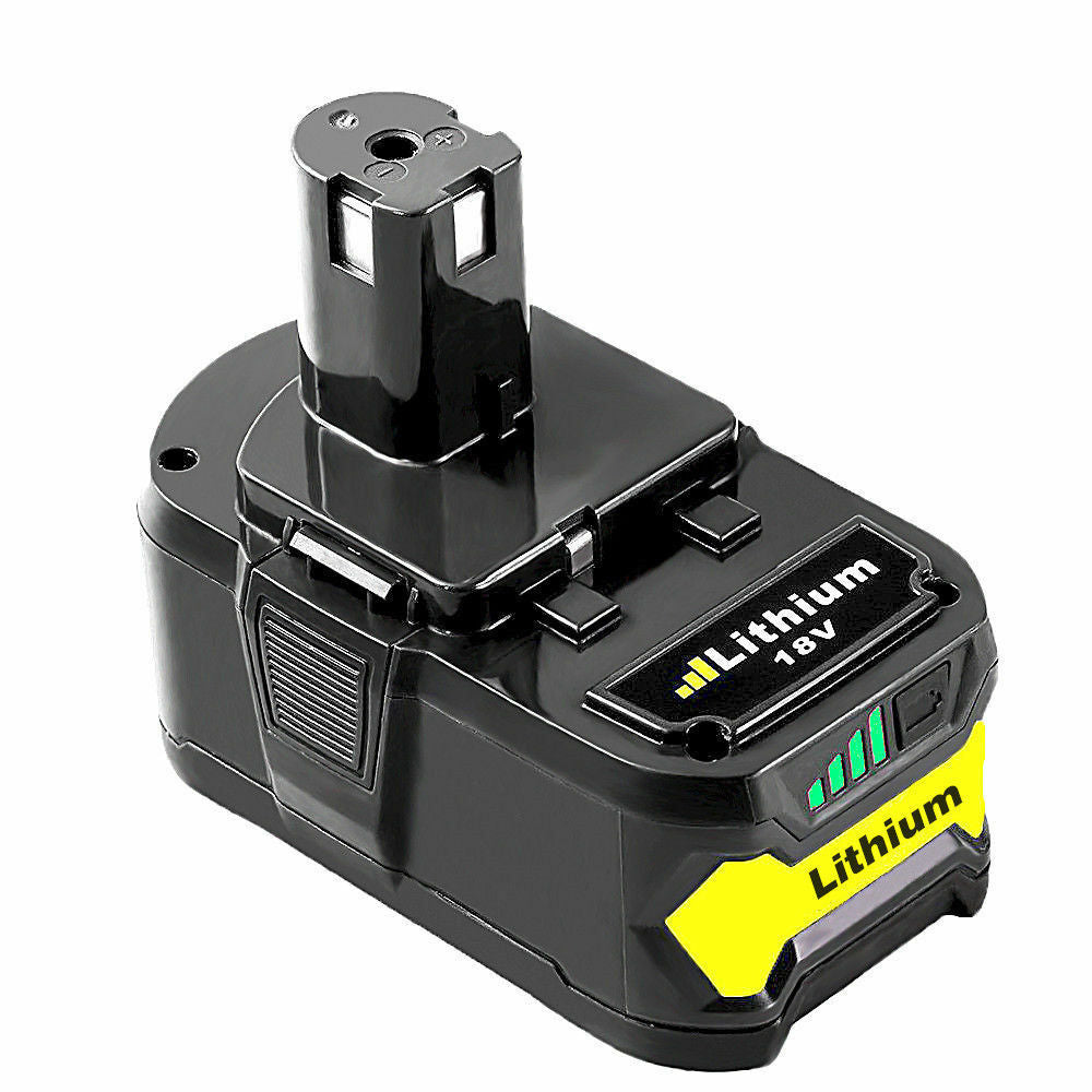 Ryobi 18V Battery Replacement | P108 One Plus 5.0Ah Lithium Battery | left\