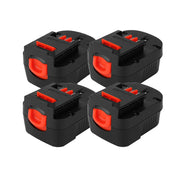 4 Pack Upgraded For Black and Decker 12V 4.8Ah Replacement HBP12 NI-MH Battery | A1712 FS120B FSB12 HPB12 A12 A12-XJ A12EX FS120B Battery - Triple-Batteries