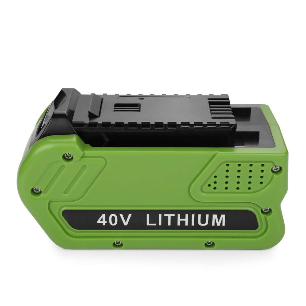 GreenWorks 40V 6.0Ah Battery Replacement | Lithium Battery 29472 29462 Battery For GreenWorks 40V G-MAX Power Tools | 29252 20202 22262 25312 25322 20642 22272 27062 21242 | right