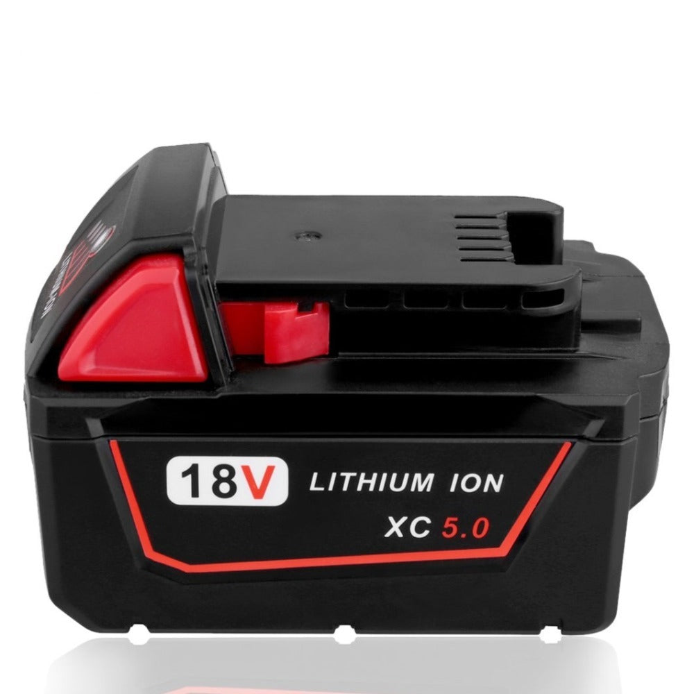18V 5.0Ah M18 | M18 Battery for Milwaukee | Replacement for Milwaukee M18 Cordless Power Tools | right