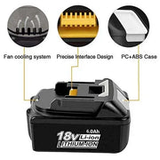 For Makita 18V Battery Replacement | BL1830 6.0Ah Li-ion Battery 8 Pack - Triple-Batteries