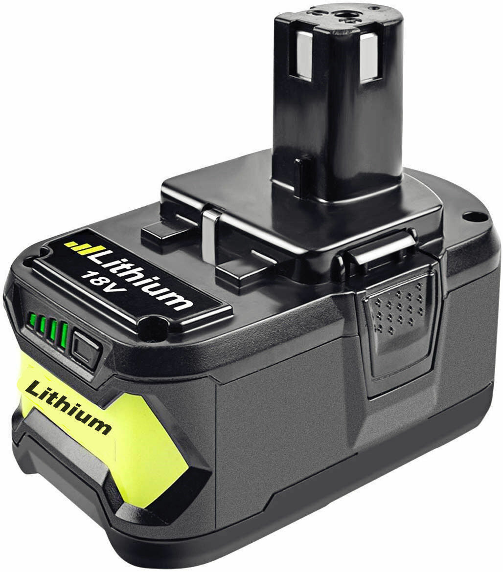 Ryobi 18V 5.0Ah Battery Replacement | P108 One Plus Lithium Battery | side