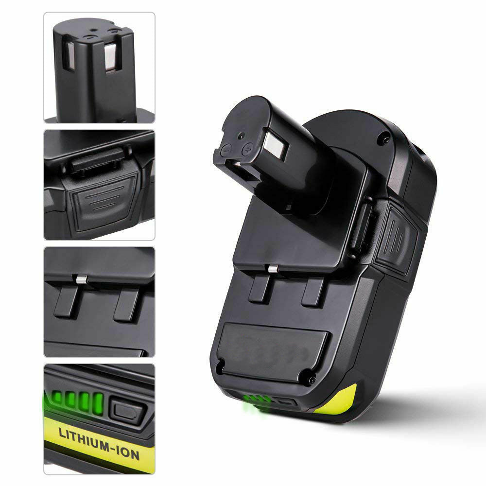 3.6Ah For Ryobi P102 Battery Replacement | 18V Li-Ion Battery 4 Pack