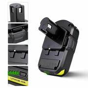 3.6Ah For Ryobi P102 Battery Replacement | 18V Li-Ion Battery 3 Packs - Triple-Batteries