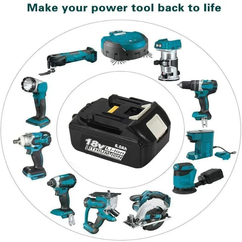 For Makita 18V Battery Replacement | BL1830 6.0Ah Li-ion Battery 3 Pack - Triple-Batteries