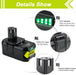 For P108 Ryobi 18V Lithium Battery Replacement | P120 4.0Ah Battery 3 Pack - Triple-Batteries