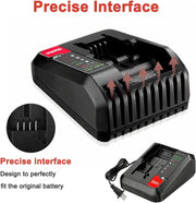 For Porter Cable 20V Battery 3.0Ah PCC680L Li-ion Battery 2 Pack with PCC692L Charger Replace - Triple-Batteries