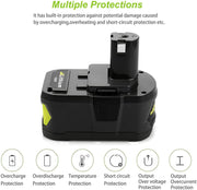 For Ryobi 18V 5.0Ah Battery Replacement | P108 One Plus Lithium Battery - Triple-Batteries