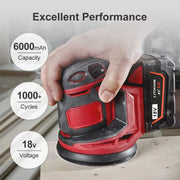 For Milwaukee M18 18V Battery Replacement 6.0Ah Li-ion Battery - Triple-Batteries