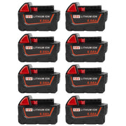 6.0Ah For Milwaukee M18 Battery Replacement | 18V 6.0Ah Li-ion Battery 8 Pack - Triple-Batteries