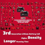 6.0Ah For Milwaukee M18 Battery Replacement | 18V 6.0Ah Li-ion Battery 8 Pack - Triple-Batteries