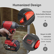 For Milwaukee 18V 5.0Ah XC Battery Replacemen | M18 Li-ion 6 Pack - Triple-Batteries