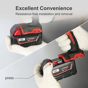 For Milwaukee 18V 6.0Ah Battery Replacement 4 Pack & 12V 6.0Ah Battery Replacement 4 Pack With Free 12V and 18V Rapid Charger - Triple-Batteries