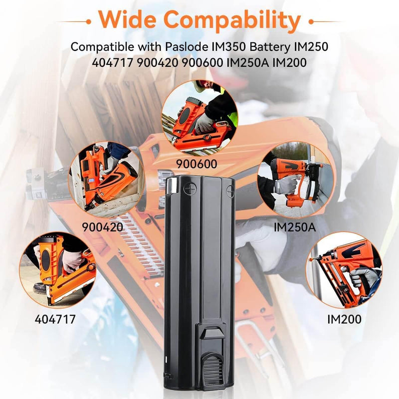 For Paslode 6V Battery Replacement | 404717 4.8Ah Ni-MH Battery - Triple-Batteries