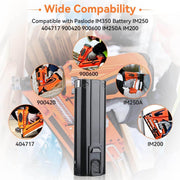 For Paslode 6V Battery Replacement | 404717 4.8Ah Ni-MH Battery 2 Pack - Triple-Batteries