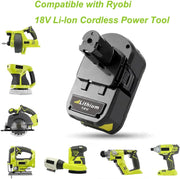 For Ryobi 18V 5.0Ah Battery Replacement | P108 One Plus Lithium Battery - Triple-Batteries