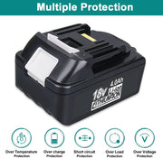 For Makita 18V Battery Replacement | BL1840B 4.0Ah Lithium BL1830 BL1840 BL1845 Battery - Triple-Batteries