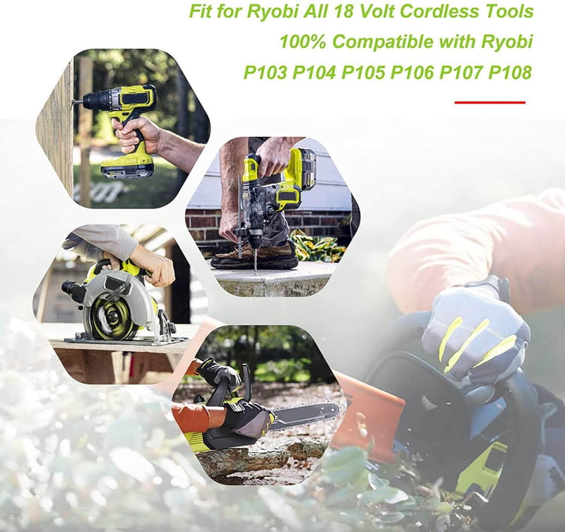 For Ryobi 18V 5.0Ah Battery Replacement | P108 One Plus Lithium Battery - Triple-Batteries