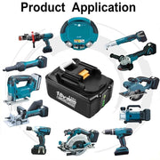 For Makita 18V Battery Replacement With LED Indicator | BL1860B BL1840 BL1850 BL1830 18V 6.0Ah Li-ion Battery 4 Pack - Triple-Batteries
