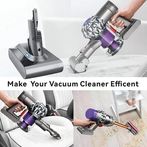 For Dyson V7 Battery Replacement | 21.6V 6400mAh Battery For Dyson V7 Animal Cordless Vacuum Cleaner - Triple-Batteries