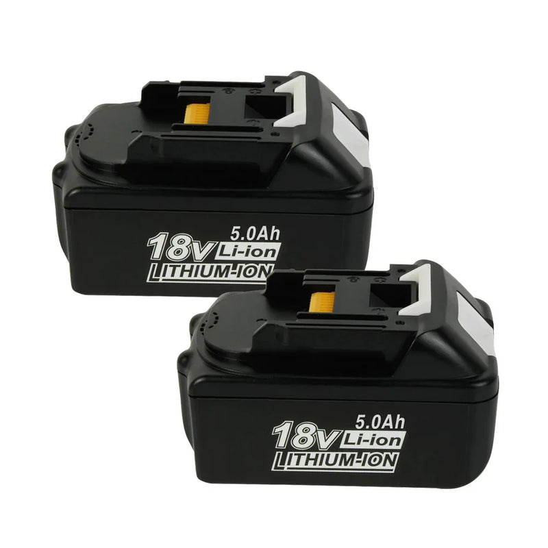 2 Pack For Makita BL1850 Battery | BL1830 BL1840 18V 5000mAh Li-ion Black Battery - Triple-Batteries
