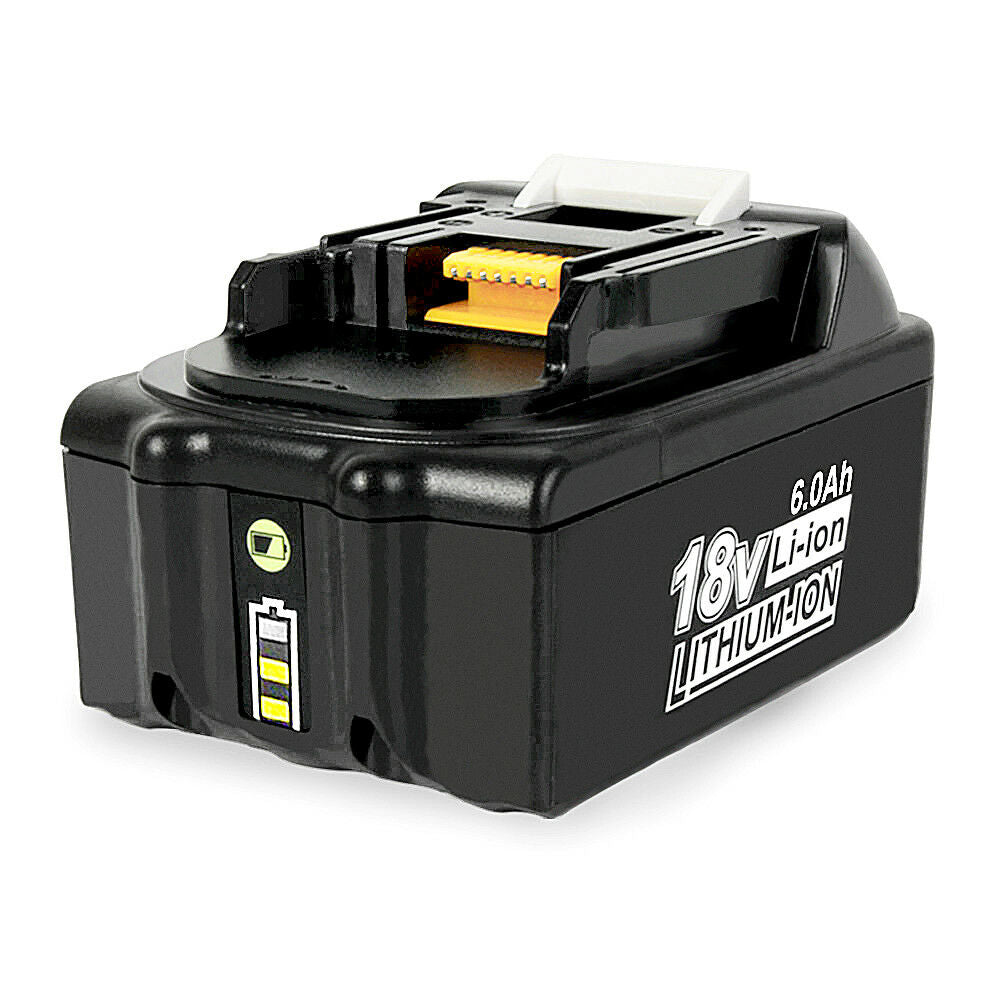 Makita 18V Battery Replacement | BL1860B 6.0Ah Battery With LED Indicator I BL1840 BL1850 BL1830 | front
