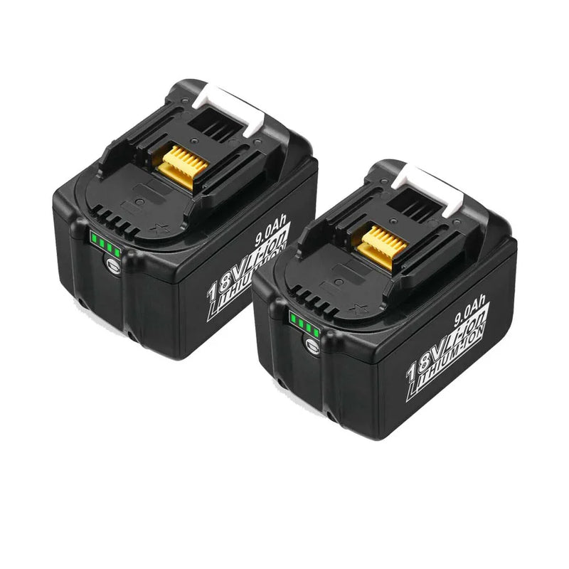 2 Pack BL1890B 18V 9.0Ah Replacement Battery Compatible With Makita | BL1860 BL1850 BL1840 BL1890 LXT Li-ion Battery - Triple-Batteries