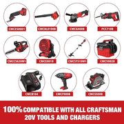 For Craftsman V20 20V 3.0Ah Battery Replacement | CMCB203 CMCB201 Li-ion Battery 2 Pack - Triple-Batteries