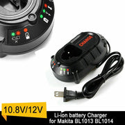 For Makita 10.8V-12V Battery Charger | DC10WA BL1013 BL1014 DF030D DF330D Li-ion Charger - Triple-Batteries