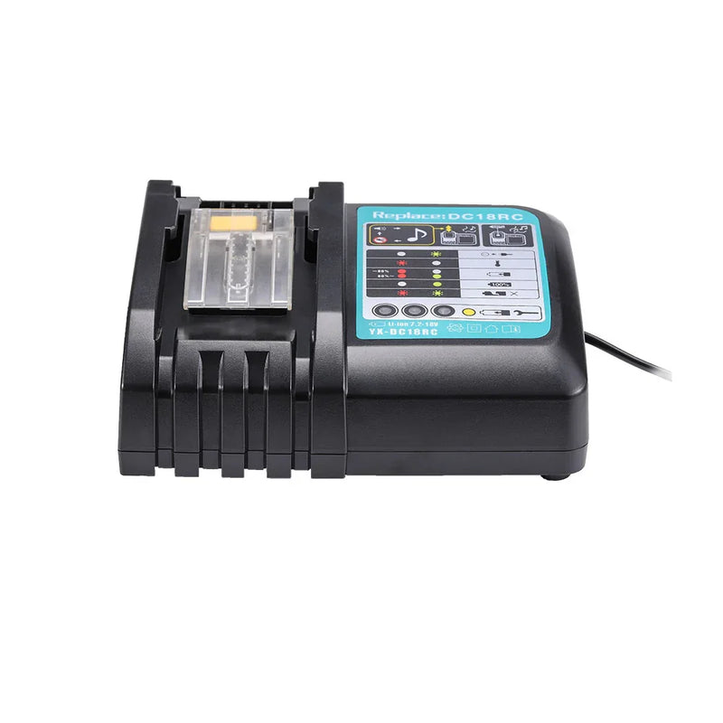 For Makita Battery Charger | 14.4V-18V Li-ion Battery Charger | 6A DC18RC Rapid Charger - Triple-Batteries