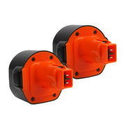 For Dewalt 9.6V Battery Replacement | DC9062 4.8Ah Ni-MH Battery 2 Pack - Triple-Batteries