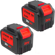 9.0Ah For DeWalt 20V Battery Replacement | Max XR Li-ion Battery DCB209 DCB205 DCB200 2 Pack - Triple-Batteries