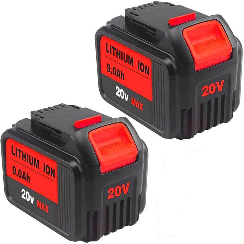9.0Ah For DeWalt 20V Battery Replacement | Max XR Li-ion Battery DCB209 DCB205 DCB200 2 Pack - Triple-Batteries