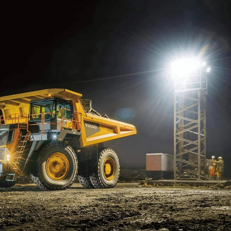 DASNITE Work Light, Cordless LED Light For Outdoor, Garage Workshop, Job Site Work With 5.0Ah For Worx Battery Replacement 2 Pack | 3000LM 35W 6500K - Triple-Batteries