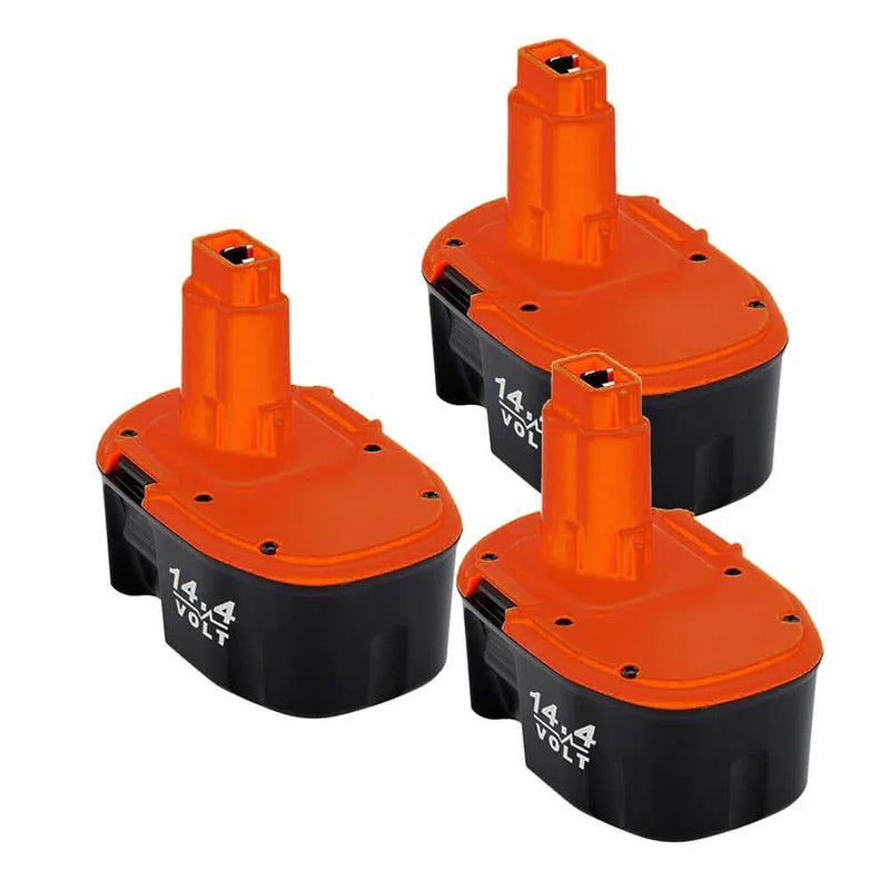 For Dewalt 14.4V Battery Replacement | DC9091 4.8Ah Ni-Mh Battery 3 Pack - Triple-Batteries