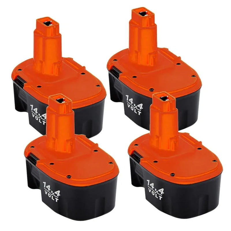 For Dewalt 14.4V Battery Replacement | DC9091 4.8Ah Ni-Mh Battery 4 Pack - Triple-Batteries