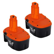4.8Ah For Dewalt 14.4V XRP Battery Replacement | DC9091 Ni-Mh Battery 2 Pack - Triple-Batteries