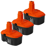 For Dewalt 18V XRP Battery Replacement | DC9096 4.6Ah Ni-MH Battery 3 Pack - Triple-Batteries