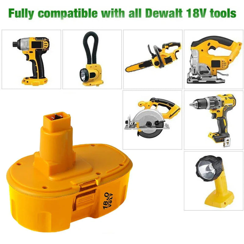 For DeWalt 18V XRP Battery 4.8Ah Replacement | DC9096 DC9099 Ni-Mh battery New Upgraded 4 Pack - Triple-Batteries