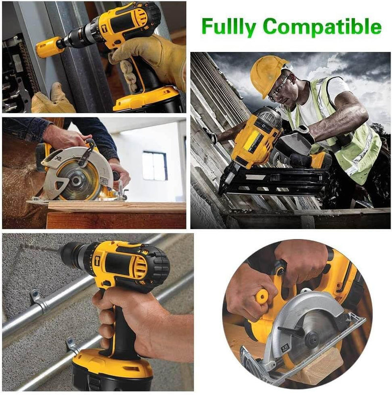 For DeWalt 18V XRP Battery 4.0Ah Replacement | DC9096 DC9099 Ni-Mh battery New Upgraded 4 Pack - Triple-Batteries