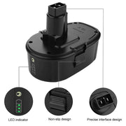 6.0Ah For Dewalt 18V Battery Replacement | DC9096 DC9098 DW9096 DW9098 Li-ion Battery Black - Triple-Batteries