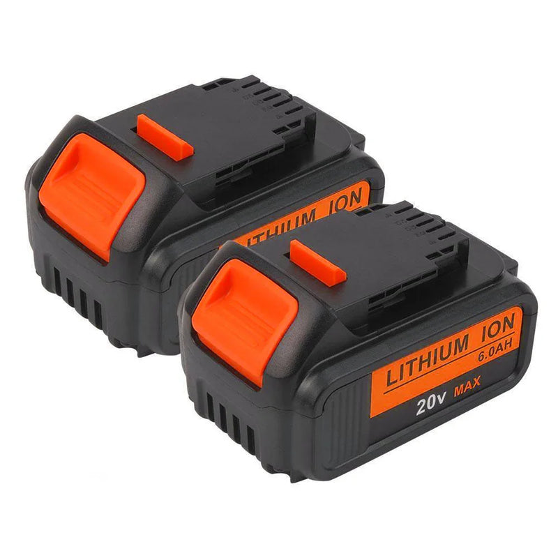 For DeWalt 20V Max XR Battery Replacement | DCB200 6.0Ah 2 Pack - Triple-Batteries